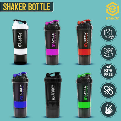 Spider protein shaker bottle