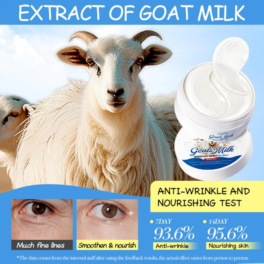 SADOER Goat Milk Moisturizing & Whitening Natural Goat Milk Extract Eye Mask