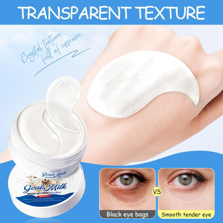 SADOER Goat Milk Moisturizing & Whitening Natural Goat Milk Extract Eye Mask