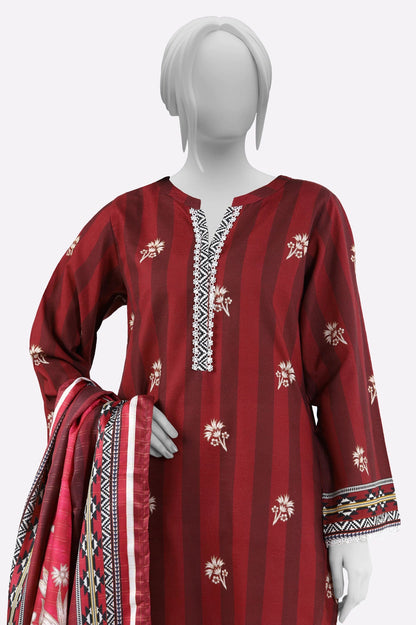 Red Printed 3PC