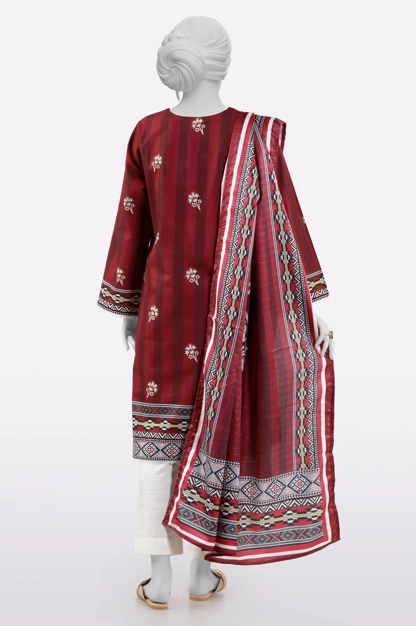 Red Printed 3PC