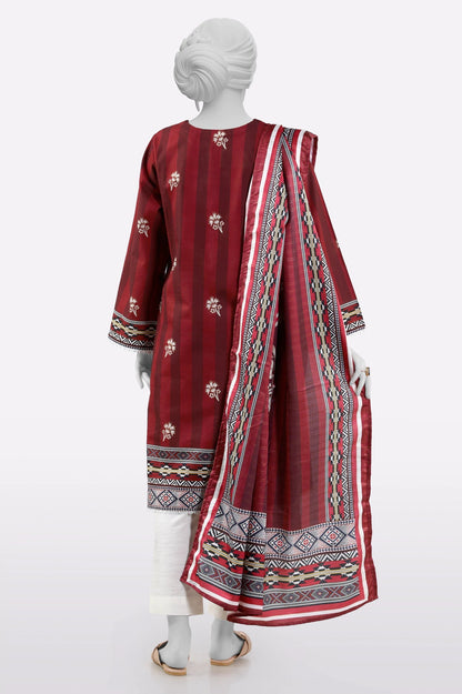 Red Printed 3PC